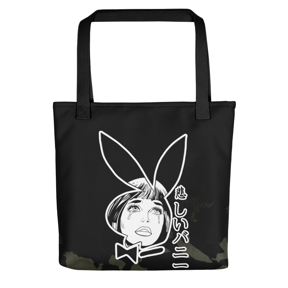 Download Sad Bunny Camp SPRAYED Tote Bag - DEATHLESS TATTOO